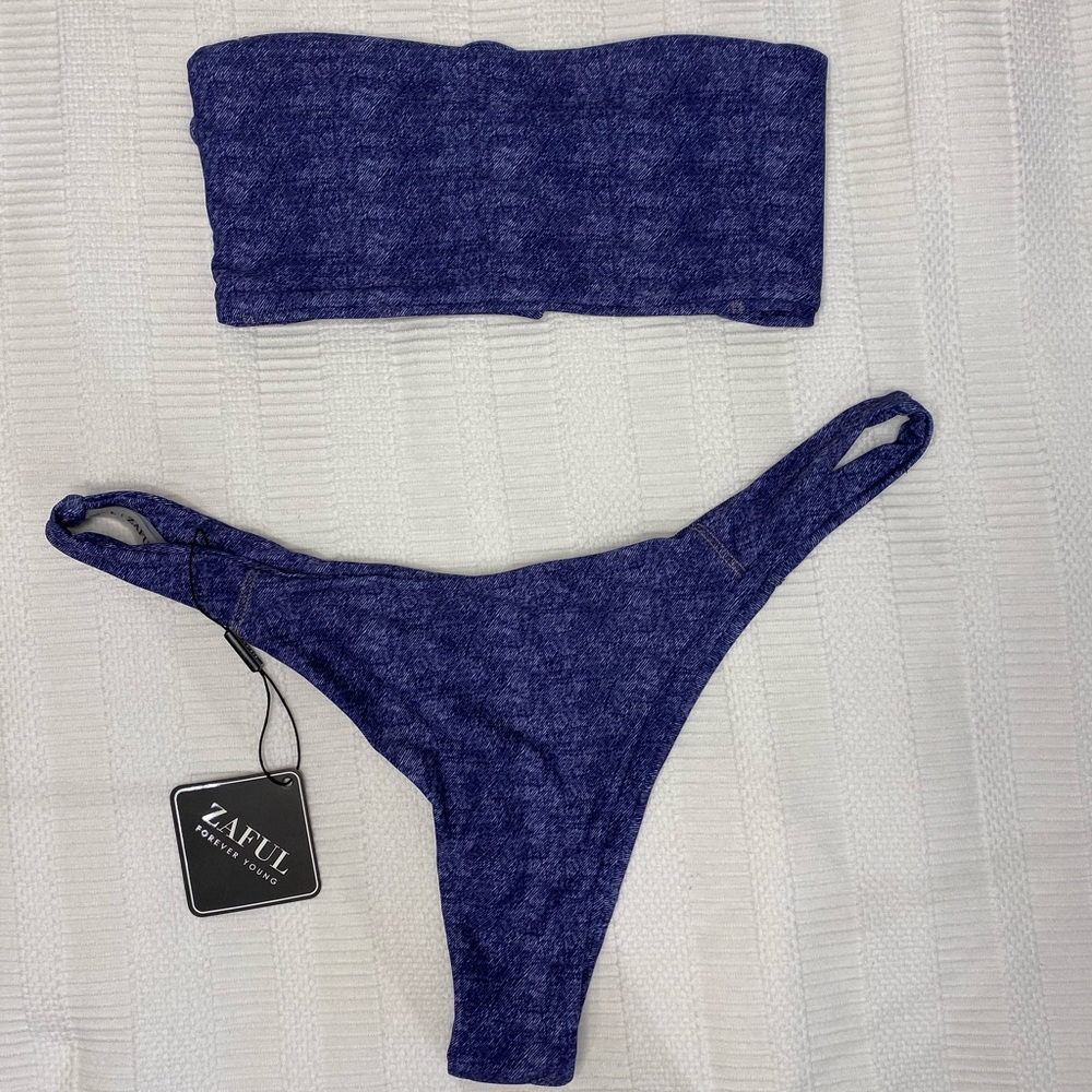 TWO PIECE DENIM BIKINI